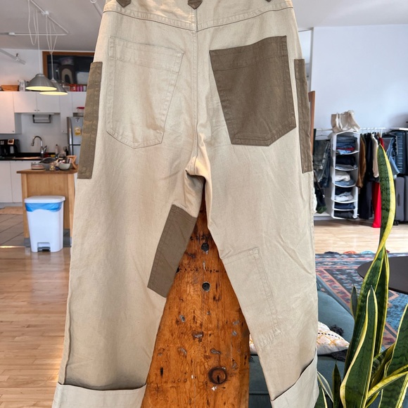 Isabel Marant Étoile Keyega Patchwork Belted Cargo Pants - Picture 3 of 4